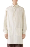 GUCCI STRIPE OVERSIZE COTTON SHIRT,595975ZAC0J