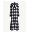 MAISON MARGIELA CHECKED MOHAIR AND WOOL-BLEND COAT