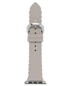 Kate Spade Women's Interchangeable Taupe Scalloped Silicone Apple Watch Strap 38mm/40mm In Taupe