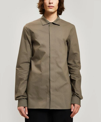 Rick Owens Office Cotton Shirt In Dust