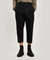 RICK OWENS WOOL-BLEND CROPPED TROUSERS,5057865786827