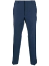 Prada Plaid Cropped Tailored Trousers In Yss Divisa+danubio