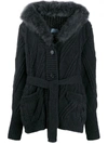 PRADA CARDIGAN PATCH FUR,11035065