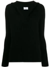 ALLUDE GERIPPTER PULLOVER
