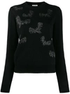 SAINT LAURENT BAT PATTERN JUMPER