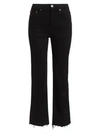 Re/done Comfort Stretch High-rise Stovepipe Jeans In Jet Black