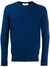 Ballantyne Blue Crew Neck Sweater In Blue