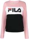 FILA FILA LEAH CREW-NECK SWEATSHIRT - 粉色