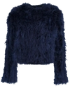 Lamarque Deora Feather Topper Jacket In Darknavy