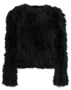 Lamarque Deora Feather Topper Jacket In Black