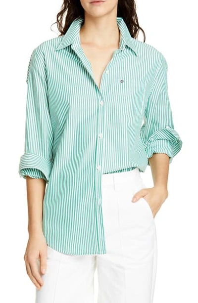 Alex Mill Stripe Shirt In Green