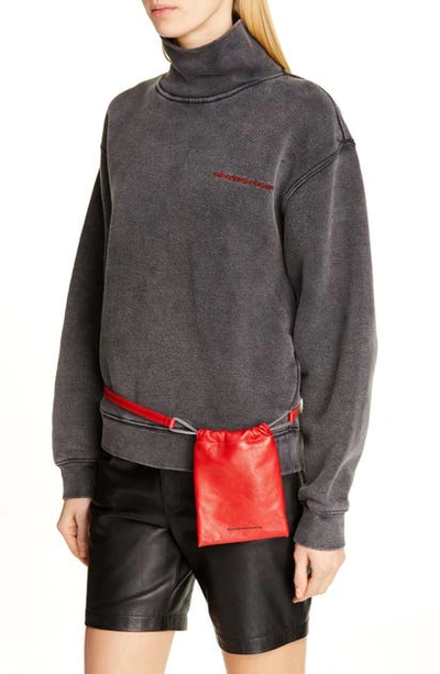 Alexander Wang Ryan Leather Belt Bag In Red