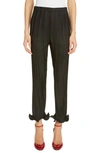 GIVENCHY RUFFLE CUFF PLISSE PANTS,BW50F11247