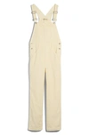 Madewell Corduroy Straight Leg Overalls In Cloud Lining