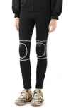 GUCCI TECH JERSEY LEGGINGS WITH KNEE PADS,595794XJBT6