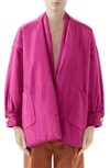 GUCCI SILK TAFFETA JACKET WITH REMOVABLE SCARF,581828ZACYN