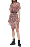 ALLSAINTS GIULIA PAISLEY SCARF DRESS,WD067R