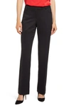 Anne Klein Pinstriped Modern Dress Pants In Anne Black