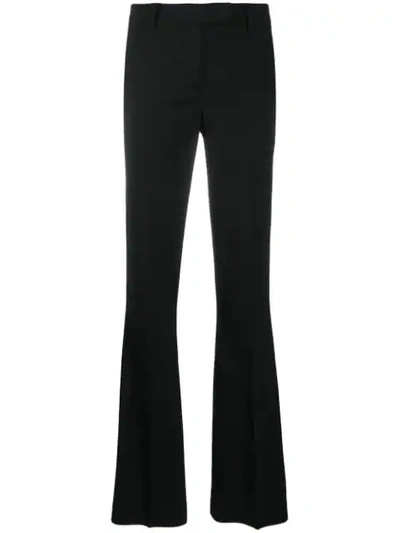 Quelle2 Slim-fit Flared Trousers In Black