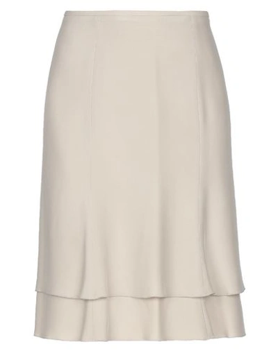 Armani Collezioni Midi Skirts In Beige