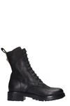 STRATEGIA Strategia Combat Boots In Black Leather,11035480