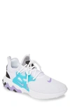 Nike Men's React Presto Running Sneakers From Finish Line In White/ Night Maroon/ Black