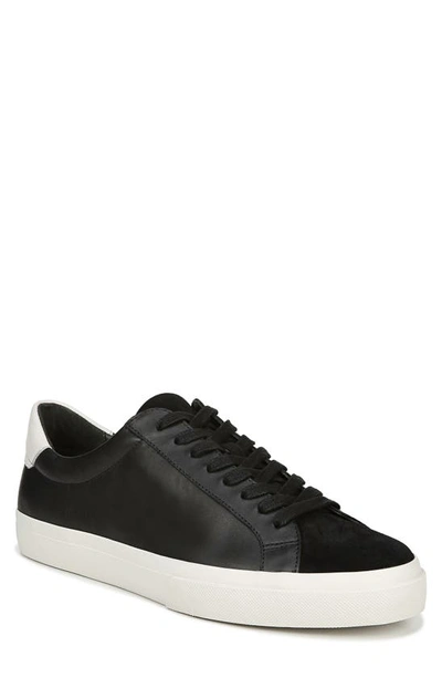 Vince Men's Fulton Leather And Suede Low-top Sneakers In Black Prince Leather