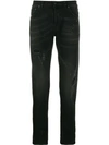DONDUP DISTRESSED STRAIGHT JEANS