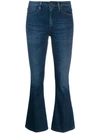 DONDUP KICK FLARE CROPPED JEANS