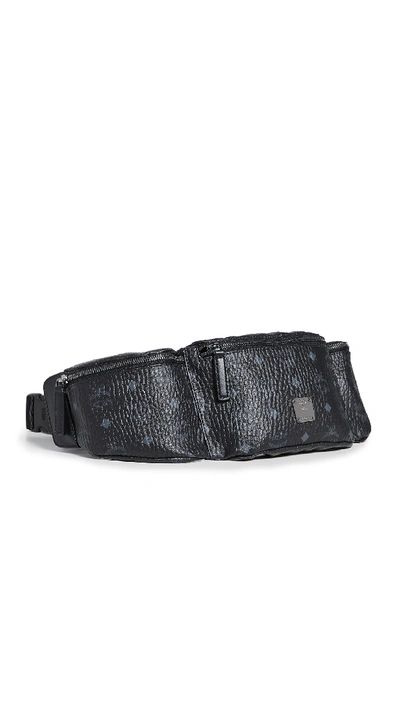 Mcm Large Sling Waist Pack In Black