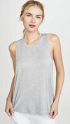 Splits59 Sienna Jersey Tank Top In Heather Grey