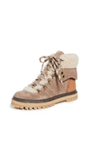 SEE BY CHLOÉ EILEEN FLAT SHEARLING HIKER BOOTS