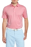 Johnnie-o Birdie Classic Fit Performance Polo In Pink