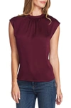 VINCE CAMUTO PLEATED NECK BLOUSE,9159064