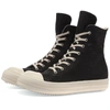 RICK OWENS Rick Owens DRKSHDW Coated Canvas High Top Sneaker,6800-HDLQ-0925