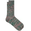 ANONYMOUS ISM Anonymous Ism 5 Colour Mix Crew Sock,15620200-3070