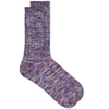 ANONYMOUS ISM Anonymous Ism 5 Colour Mix Crew Sock,15620200-5070
