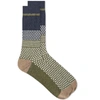 ANONYMOUS ISM Anonymous Ism Chestnut JQ Crew Sock,15218200-3970
