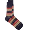 ANONYMOUS ISM Anonymous Ism Fair Isle Stripe Crew Sock,15620900-4970