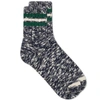 ANONYMOUS ISM Anonymous Ism 3 Line Slub Sock,15030800-4970