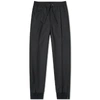 Moncler Wool Zip Drawstring Pant In Black