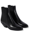 Saint Laurent Black West Chelsea Boots In Black