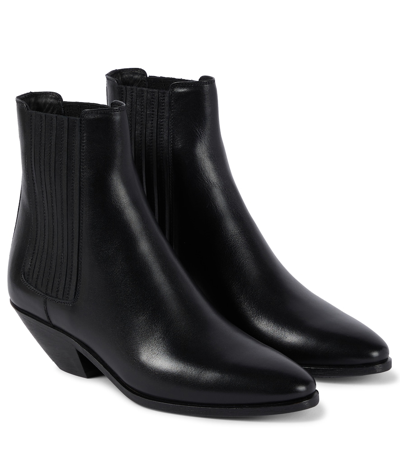 Saint Laurent Black West Chelsea Boots