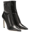 JIMMY CHOO BRIN 100 LEATHER ANKLE BOOTS,P00413227