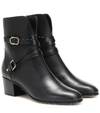 JIMMY CHOO HARKER 45 LEATHER ANKLE BOOTS,P00413245