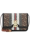 BURBERRY MONOGRAM STRIPE TB LEATHER SHOULDER BAG,P00420201