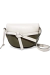 LOEWE GATE SMALL TWO-TONE LEATHER SHOULDER BAG