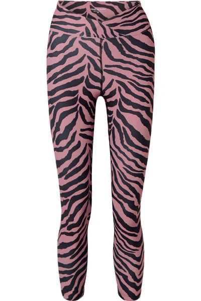 Year Of Ours Veronica Tiger-print Stretch Leggings In Pink