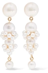 SOPHIE BILLE BRAHE + Cecilie Bahnsen Tulip 14-karat gold pearl earrings