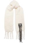 LOEWE EMBROIDERED MOHAIR-BLEND SCARF